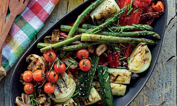 Legumes grelhados portugueses